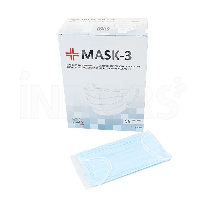 TWT MASK-3 - 50 Mascherine Chirurgiche Monouso Certificata