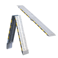 2x rampe di carico ripiegabili in alluminio per moto 228cm 1360kg