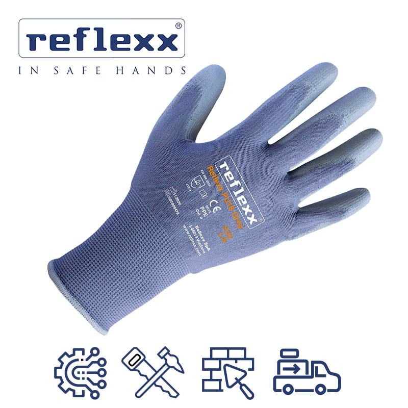 Commercial - Guanti da lavoro, in Goldsilk con rivestimento in PU
