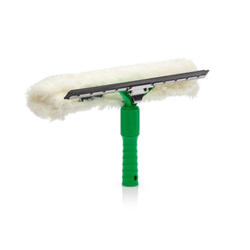 Unger Lavavetri Professionale Green Label – Manico Ergonomico Con Guida In Acciaio Inox Da 35 Cm, Gomma Naturale Certificata FSC, Sostenibile