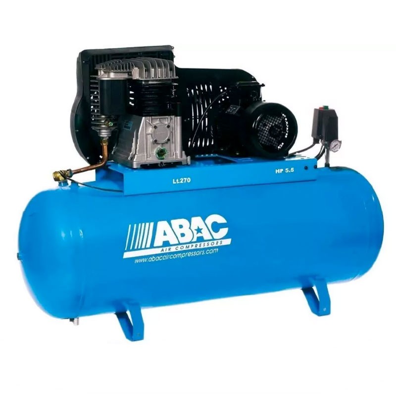 ABAC PRO B5900B 270 LT - Compressore Trifase da 5,5 HP - CT5,5 / FT5,5 Carrellato o Fisso