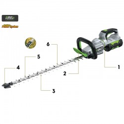 EGO HT 2600 E - Tagliasiepi Bidirezionale 66 cm
