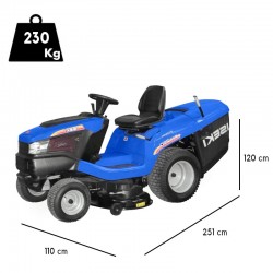 trattorino Iseki SXE 213 rasaerba con cesto