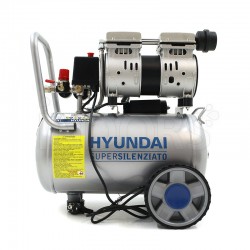Hyundai 65700 - Compressore Super Silenziato 24 L - Motore Oil Free
