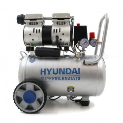 Hyundai 65700 - Compressore Super Silenziato 24 L - Motore Oil Free