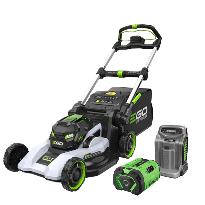 EGO LM 2236 E-SP - Rasaerba Doppia Lama 55 cm - Kit Battery 10 Ah e Caricatore Rapido