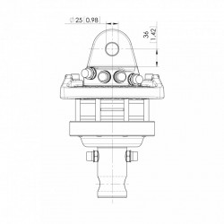Baltrotors GR46 - Rotatore 45 kN - per Pinze Forestali MHS