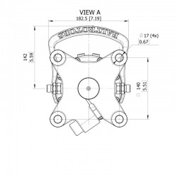 Baltrotors GR30PF - Rotatore con Flangia 4 Fori - 30 kN per Pinze Forestali MHS