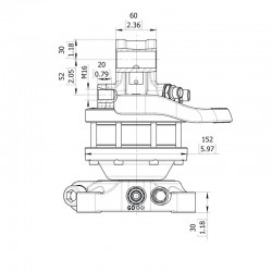 Baltrotors GR30PF - Rotatore con Flangia 4 Fori - 30 kN per Pinze Forestali MHS