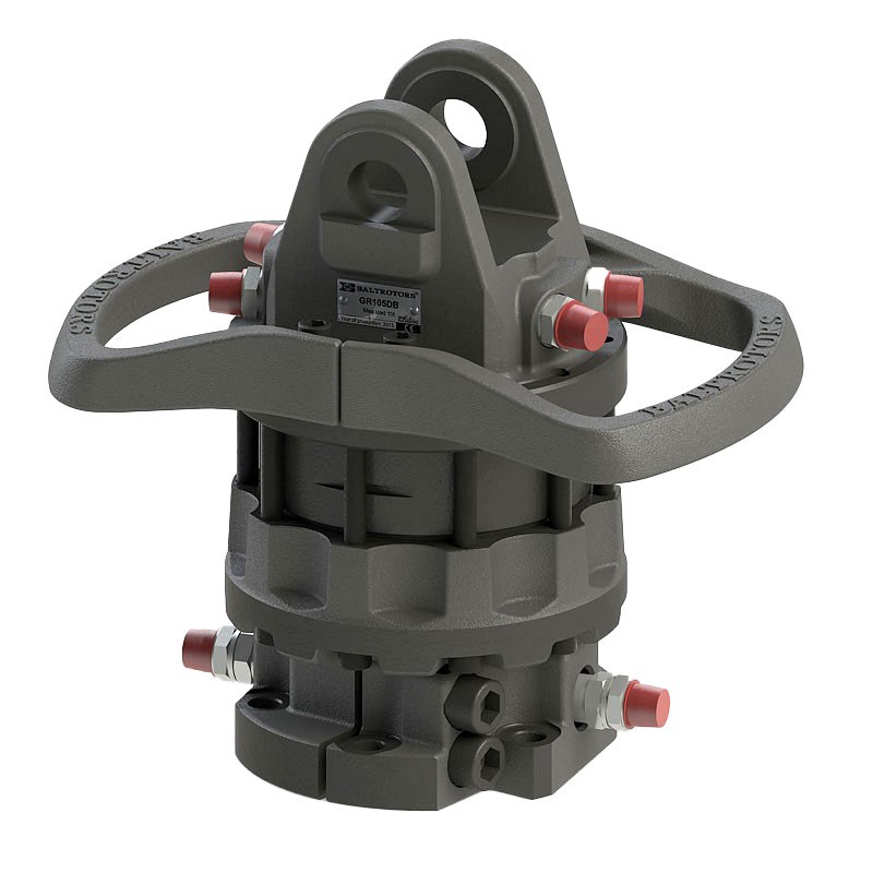 Baltrotors GR105DB - Rotatore con Flangia 6 Fori - +100/-80 kN per Pinze Forestali MHS