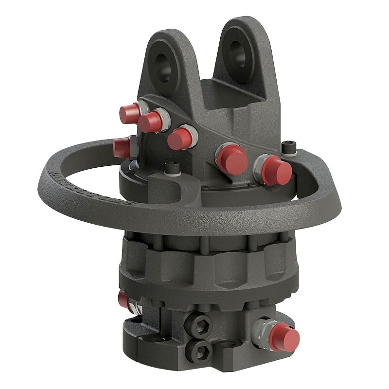 Baltrotors GRS10 6 Vie - Rotatore con Flangia 6 Fori - +100/-80 kN per Pinze Forestali MHS