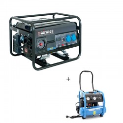 AIRMEC LC 2500 DC - Generatore Corrente 2,2 kW - Compressore Abac Start RollCage OSS20P