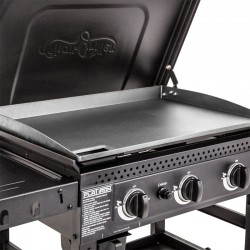 Char-Griller Flat Iron 3 Burner 3100007 - Griglia a gas barbecue con 3 fuochi indipendenti