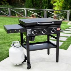 Char-Griller Flat Iron 3 Burner 3100007 - Griglia a gas barbecue con 3 fuochi indipendenti