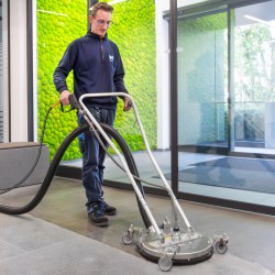 Turbo Devil TD 420 con Aspirazione 710 100 450 surface cleaner Lancia Lavasuperfici Acciaio Inox Ø 420 mm