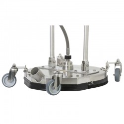 Turbo Devil TD 420 con Aspirazione 710 100 450 surface cleaner Lancia Lavasuperfici Acciaio Inox Ø 420 mm