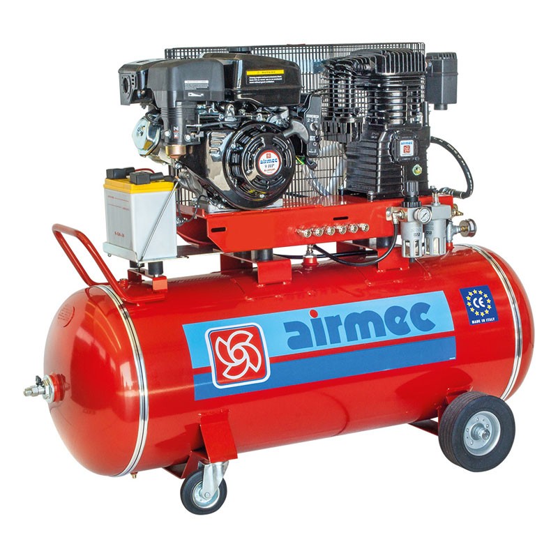 Airmec CRS 309 K28 Motocompressore 9 HP con Motore Loncin G270FD ad Avviamento Elettrico 141340310 Airmec CRS 309 K28 Motocompressore 9 HP con Motore Loncin G270FD ad Avviamento Elettrico 141340310