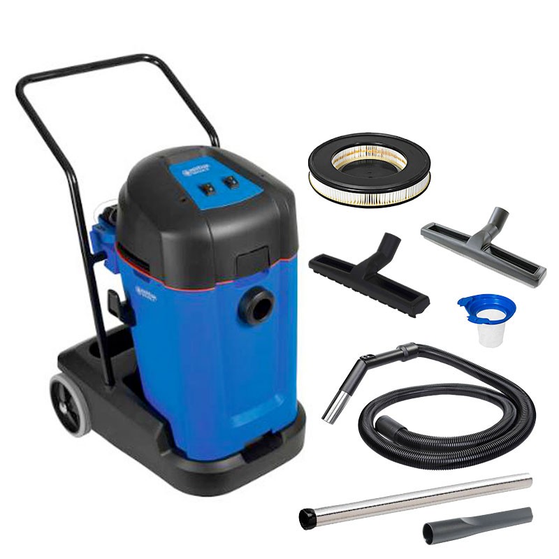 Nilfisk MAXXI II 55-2WD - Aspiraliquidi e Soldi -  55 L con Doppio Filtro