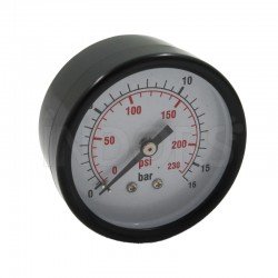 Abac 1127110030 - Manometro per Compressori d'Aria con attacco 1/4'' max 230 bar