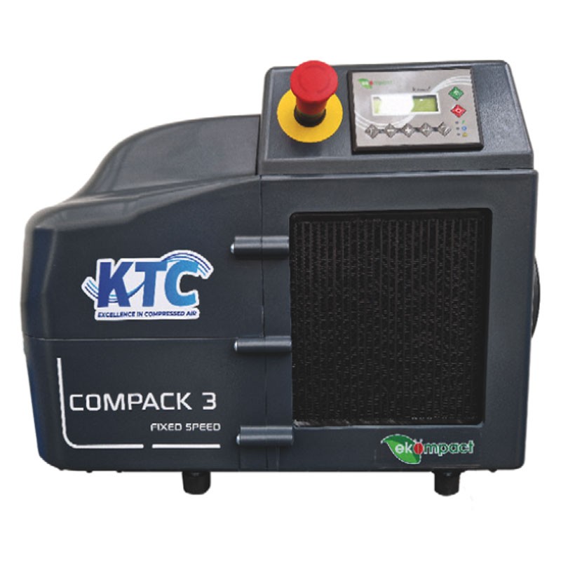 KTC Compack 3 a Terra 1860323501 - Compressore a Vite Professionale Compatto 380 L/min