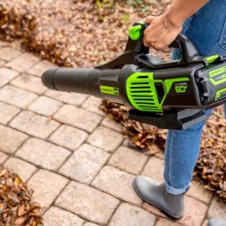 Greenworks GD60ABK4 Soffiatore a Batteria con Batteria 4 Ah + Caricatore inclusi