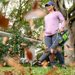 Greenworks GD60ABK4 Soffiatore a Batteria con Batteria 4 Ah + Caricatore inclusi