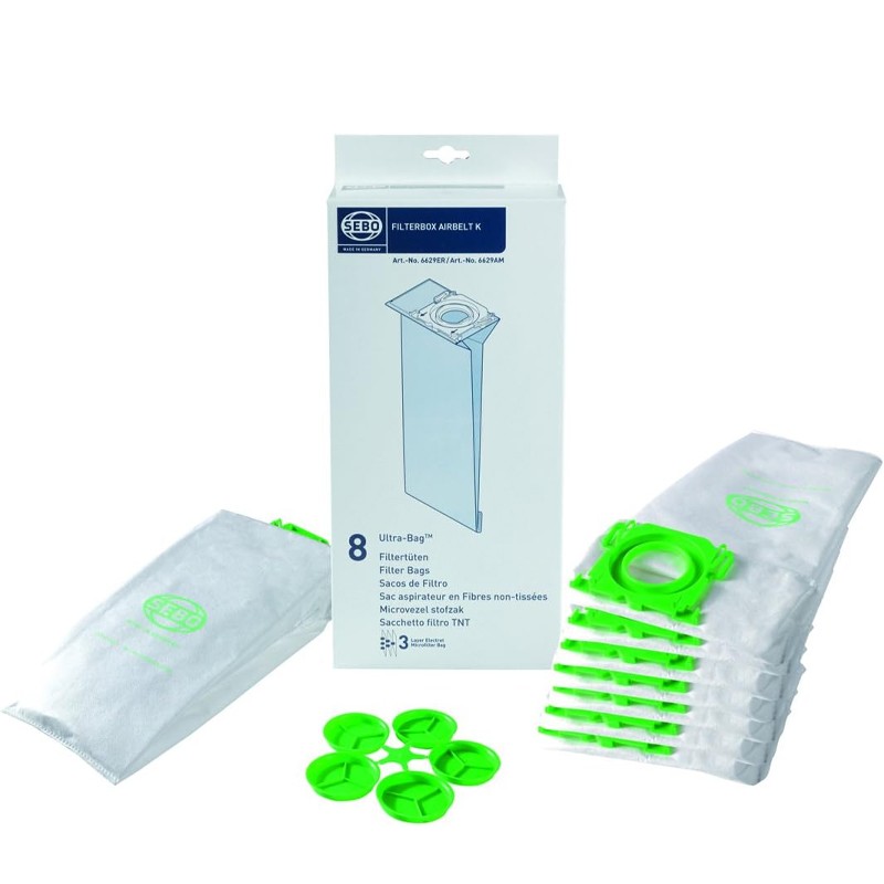 Sebo 6629ER - Sacchi Filtro per aspiratori AirBelt K