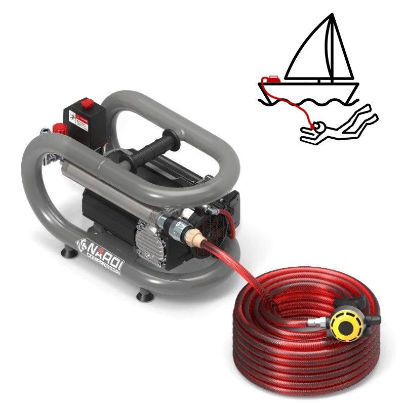 Nardi Esprit Hookah 3T 60 12V 600 W - Compressore Aria Respirabile 12 V
ESN3T036W00120CG1600