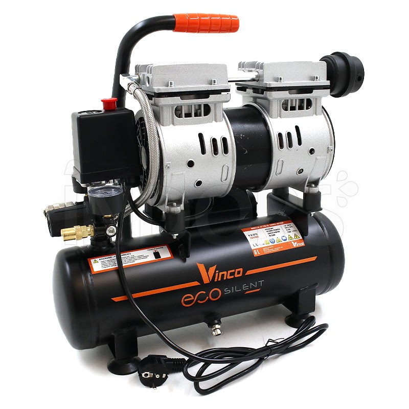 Vinco 60702 - Compressore Oil-Free Silenziato 1 HP