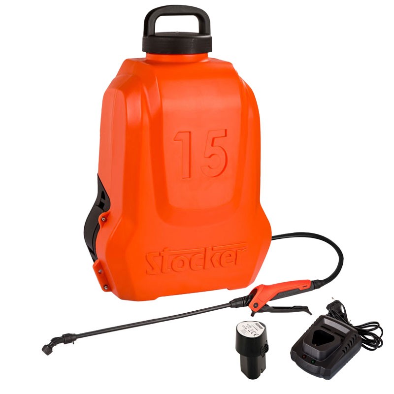 Stocker Pompa a Zaino 15L 5Bar - con Batteria e Caricatore (229)