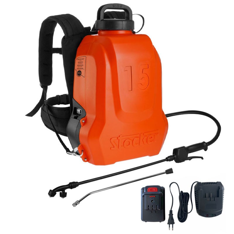 Stocker Nebla art.403 - Pompa Irrorazione a Zaino 15 L - Batteria e Caricatore Inclusi