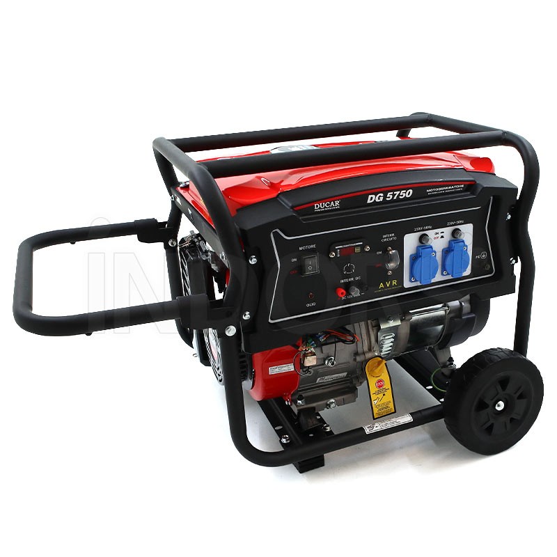 Ducar DG 5750 - Motogeneratore Benzina Silenziato 4,4 kW