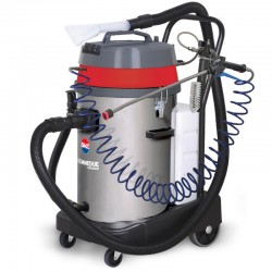 Biemmedue EX-F 80 M ECO 08EX004 - Bidone Aspirapolvere e Liquidi con Schiumogeno Fusto in Inox