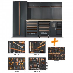 Beta C45PRO 2.0 W/268UT 00045009159 - Piano di Lavoro da Officina 61,5 cm con 268 Attrezzi Inclusi Beta C45PRO 2.0 W/268UT 00045009159 - Piano di Lavoro da Officina 61,5 cm con 268 Attrezzi Inclusi