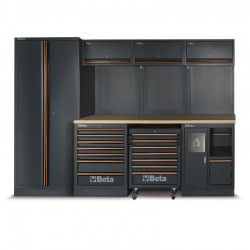 Beta C45PRO 2.0 W/268UT 00045009159 - Piano di Lavoro da Officina 61,5 cm con 268 Attrezzi Inclusi Beta C45PRO 2.0 W/268UT 00045009159 - Piano di Lavoro da Officina 61,5 cm con 268 Attrezzi Inclusi