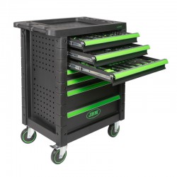 JBM 53904 - Carrello a 7 Cassetti con Assortimento 172 Utensili CrV