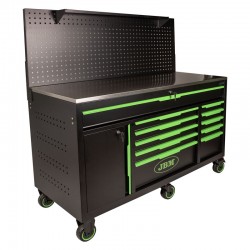 JBM 54510 - Carrello a 11 Cassetti Portautensili con Pannello Forato
