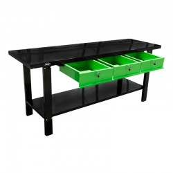 JBM 51738 - Tavolo di Lavoro a 3 Cassetti Professionale per Officine