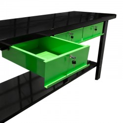 JBM 51738 - Tavolo di Lavoro a 3 Cassetti Professionale per Officine