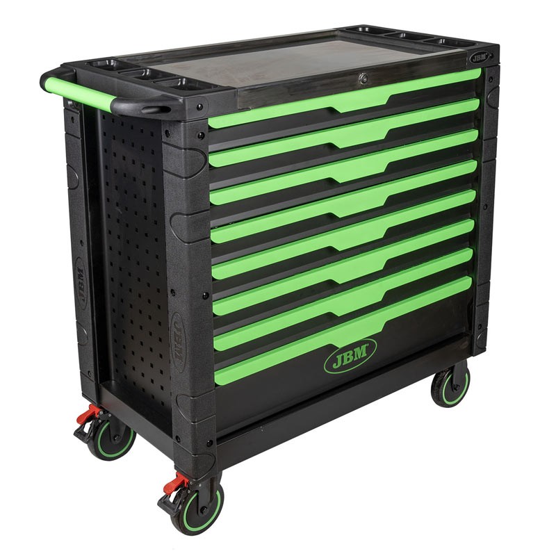 JBM 54688 - Carrello XL Professionale 8 Cassetti 468 Attrezzi Inclusi