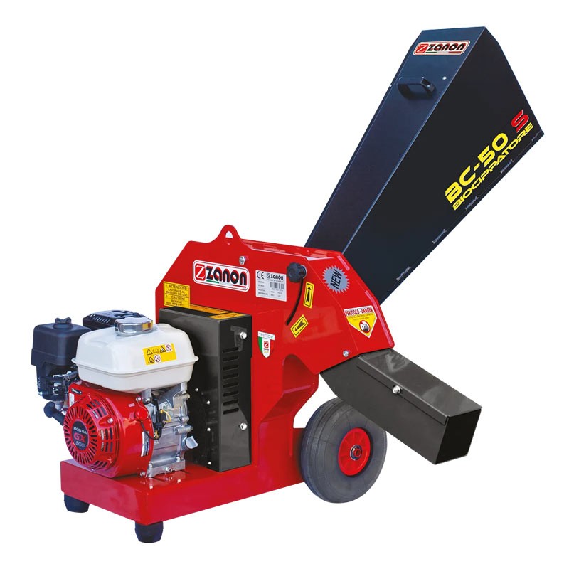 Zanon BC 50-S 1003179 - Biocippatore con Motore Honda 6,5 HP con Taglio Ø 5 cm