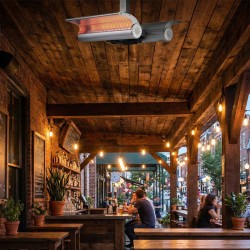 Sined Stufa Infrarossi Soffitto 4000 - Lampada Riscaldante Doppia per esterni