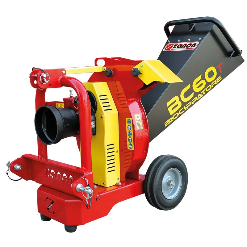 Zanon BC 60-T 1002860 - Biocippatore a Cardano per Trattori 20-50 HP con Taglio Ø 7 cm