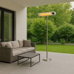 Sined Caldo IRA-INOX Palo WiFi - Stufa a Infrarossi Riscaldante con Telecomando e WiFi