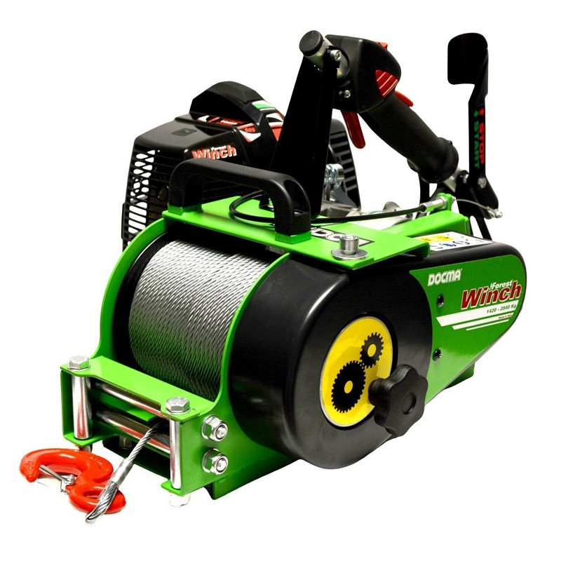 Docma VF150 54,20 980012+310022 - Verricello Forest Winch Portata 2840 kg con Fune
