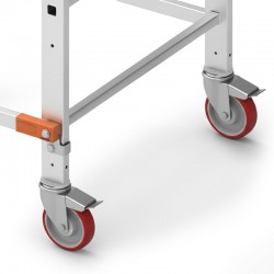 Gierre Flecto Pro Fast&Lock FX002FL - Trabattello Pieghevole 2,93 m in Alluminio