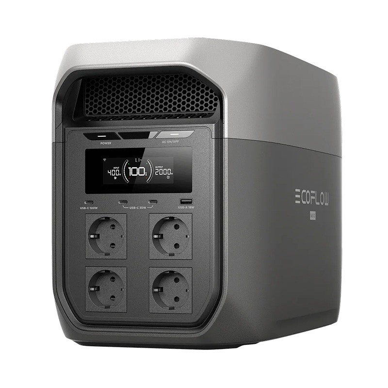 EcoFlow DELTA 3 Max EFD3M-G-EU-CBOX - Power Station Portatile 2.048 Wh