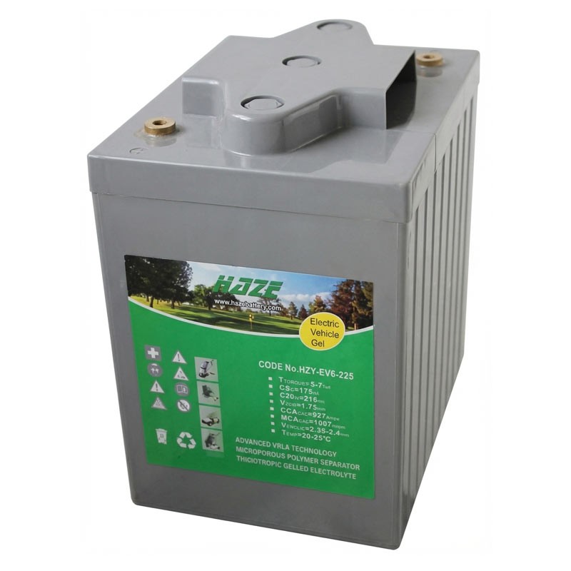 Accu Italia HZY6-225EV 7715060225 - Batteria Gel 6V 220Ah per Veicoli Elettrici e Professionali