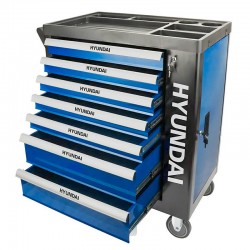 Hyundai 59005 - Carrello Porta Attrezzi 7 Cassetti 298 Attrezzi Inclusi