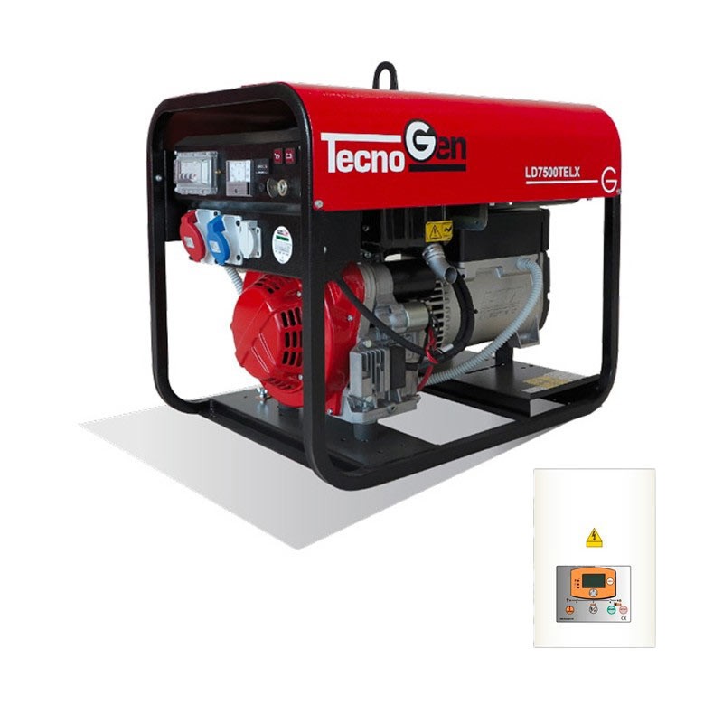 Tecnogen LD7500TELX - Generatore di Corrente Avviamento Elettronico con ATS